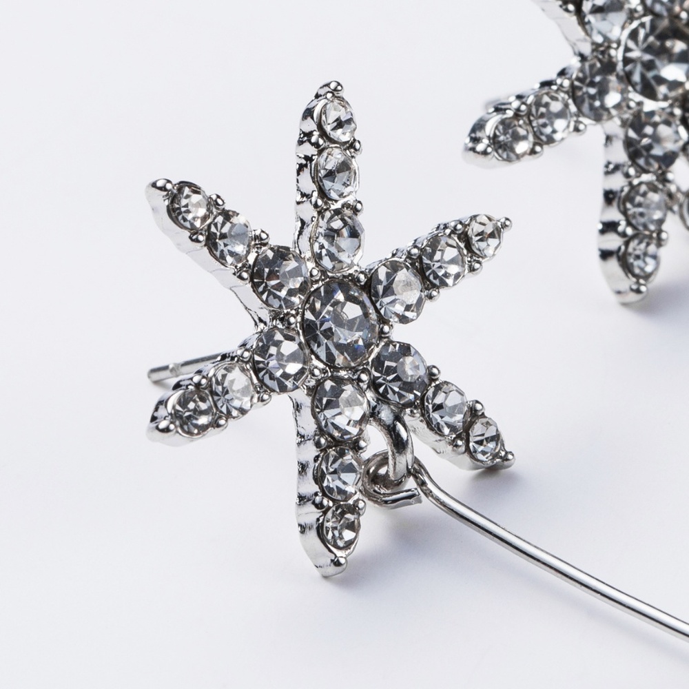 Shooting Star Rhinestone Drop Earring - Picture 4 of 4